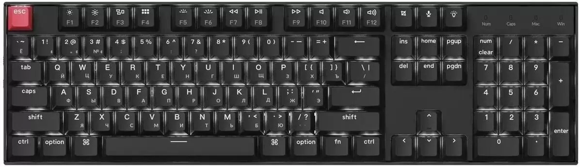 Keychron K10 V2 White LED K10X-A1Z-RU (Keychron Super Red)