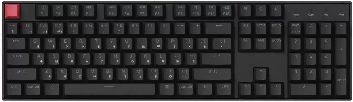 Клавиатура Keychron K10 V2 White LED K10X-A1Z-RU (Keychron Super Red) фото