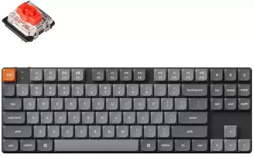 Клавиатура Keychron K1 Max RGB K1M-H1-RU (Gateron Low Profile Red 2.0) фото