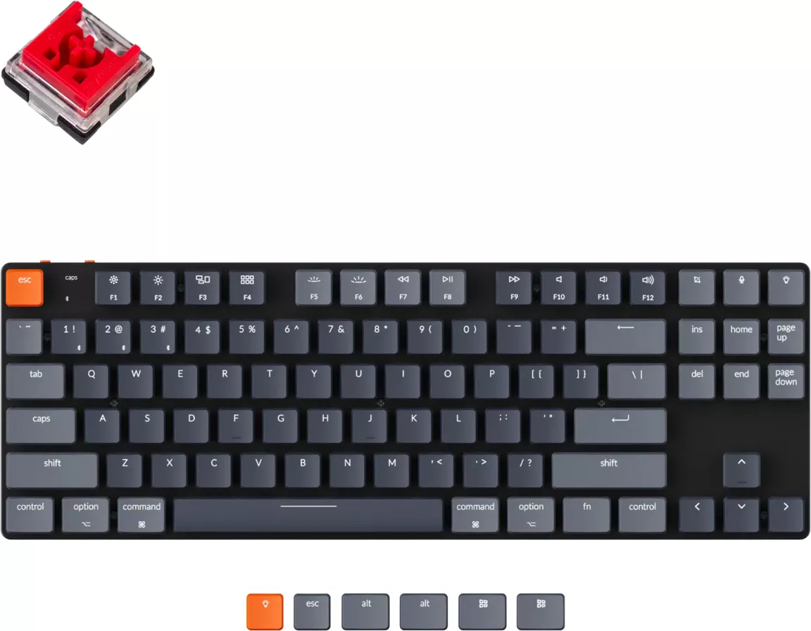 Keychron K1 SE RGB K1SE-E1-RU (Keychron Low Profile Optical Red)