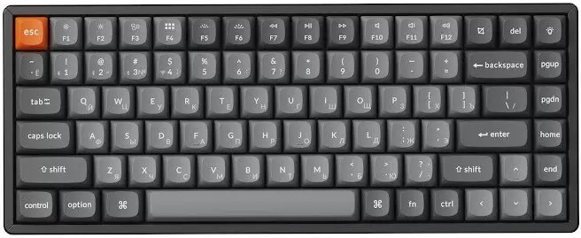 Keychron K2 Max K2M-J3 (Keychron Super Brown, нет кириллицы)