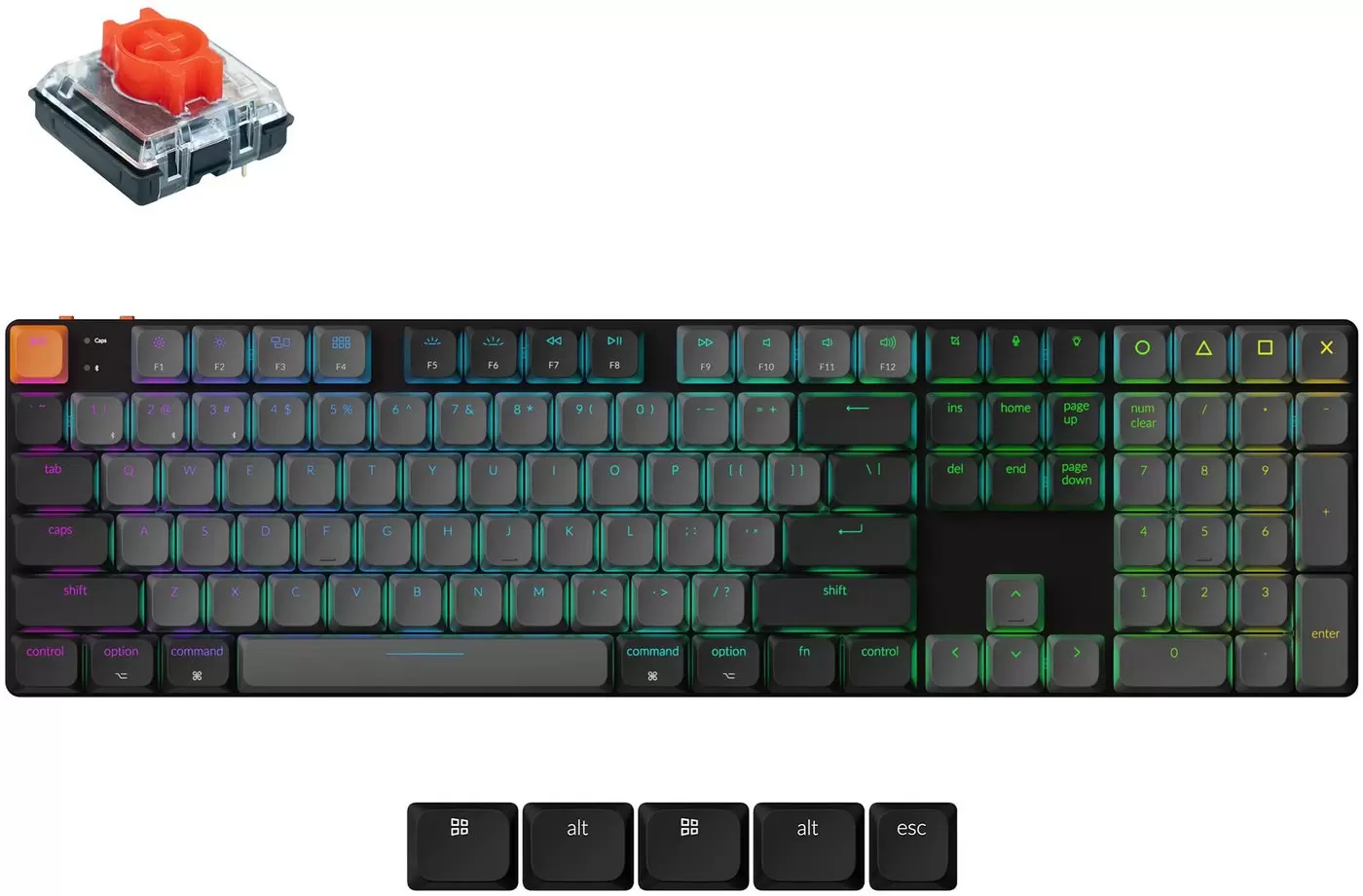 Keychron K5 V2 K5X-H1 (Gateron Low Profile Red 2.0)
