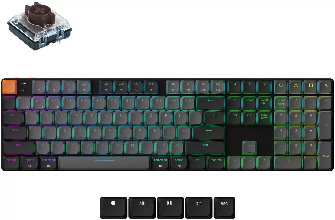Keychron K5 V2 K5X-H3 (Gateron Low Profile Brown 2.0)