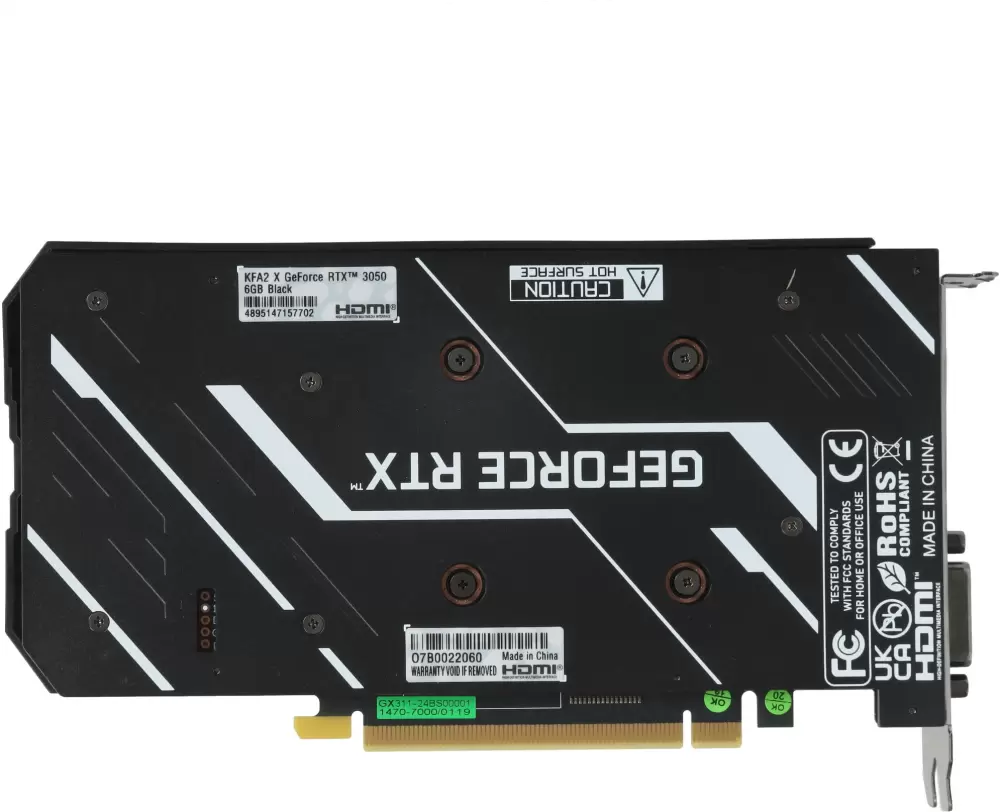 Видеокарта KFA2 GeForce RTX 3050 X Black 35NRLDHP9OD фото