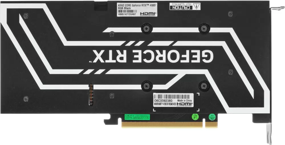 Видеокарта KFA2 GeForce RTX 4060 CORE Black 46NSL8MD9NXK фото