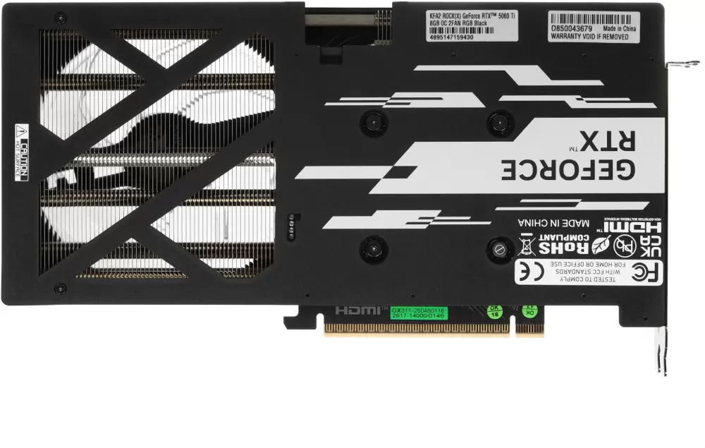 Видеокарта KFA2 GeForce RTX 5060 Ti ROCK(X) OC 56ISN8MDCREK фото