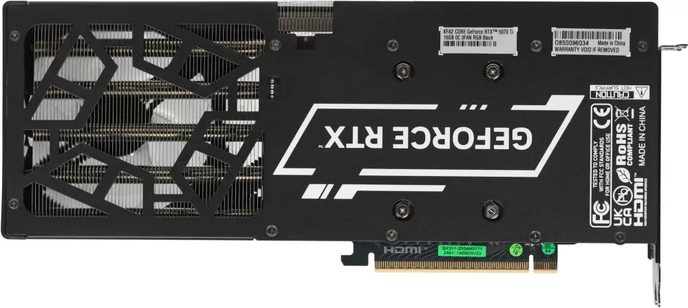Видеокарта KFA2 GeForce RTX 5070 Ti CORE OC 57IZN6MDBBOK фото