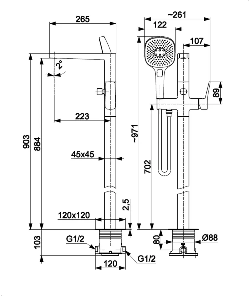 Смеситель KFA Malaga 452551000 фото