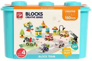 Конструктор Kids Home Toys Транспорт с глазками. 2 варианта сборки 188-A48 / 9655740 фото