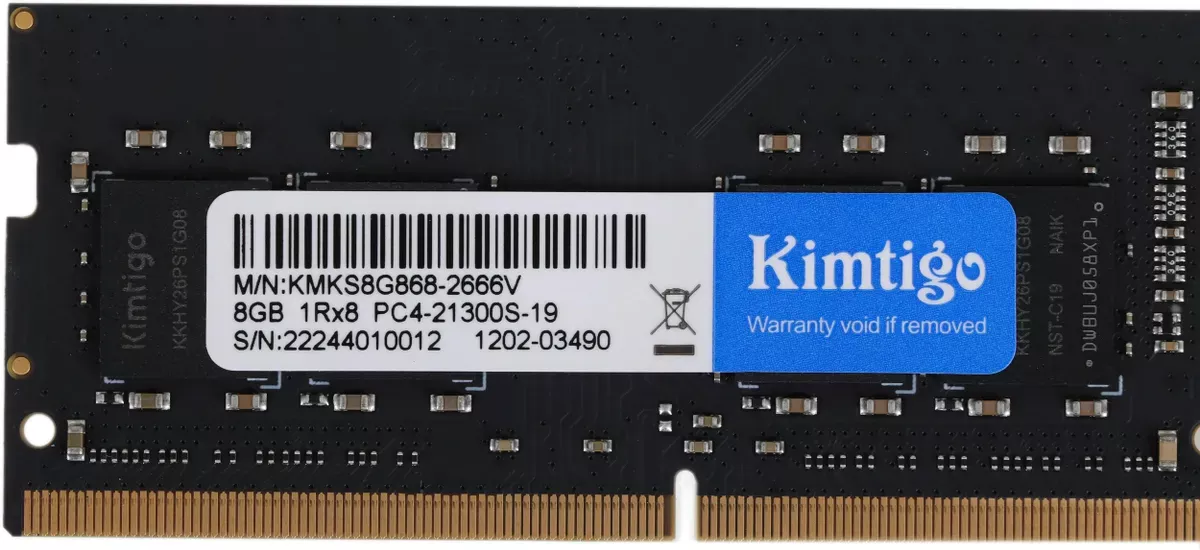 Kimtigo 4ГБ DDR4 SODIMM 2666 МГц KMKS4G8582666