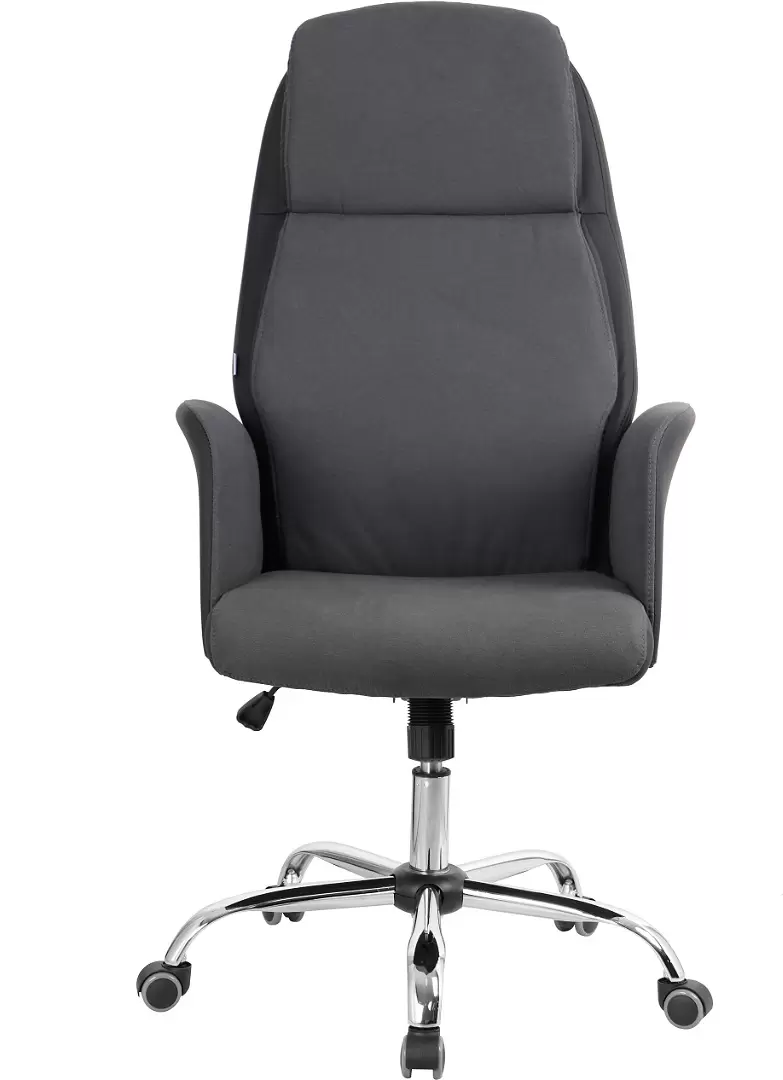 Офисное кресло King Style SHL-17 Harbor Fabric PU Chrome (темно-серый) фото