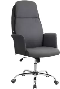 Офисное кресло King Style SHL-17 Harbor Fabric PU Chrome (темно-серый) фото