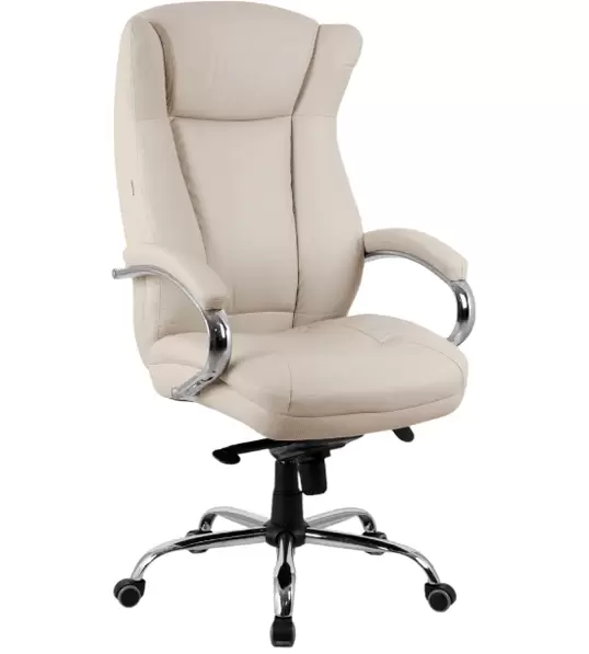 Офисное кресло King Style SHL-7-1 Hildi PU Chrome (кремовый) фото