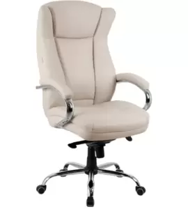 Офисное кресло King Style SHL-7-1 Hildi PU Chrome (кремовый) фото
