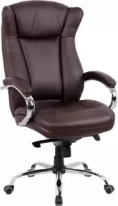 Офисное кресло King Style SHL-7-2 Hildi PU Chrome (темно-коричневый) фото