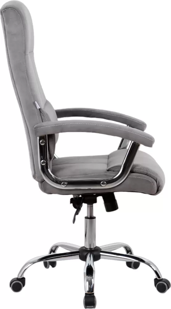 Офисное кресло King Style SHL-8 Sane Velvet Chrome (велюр, серый) фото