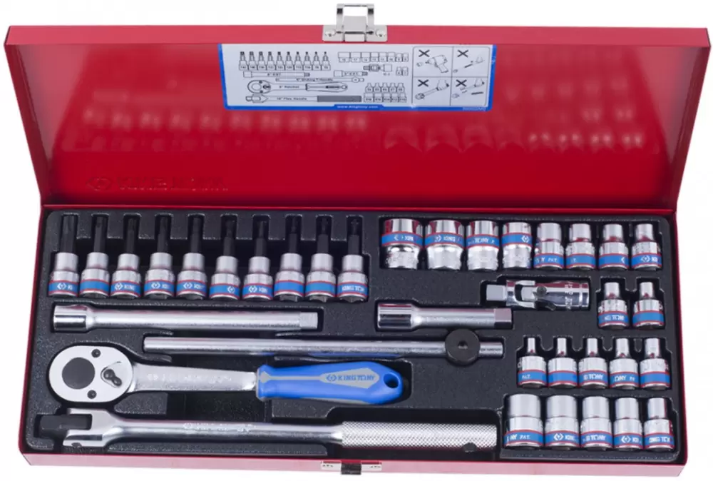 Набор головок King Tony 3534MR (36 предметов) фото