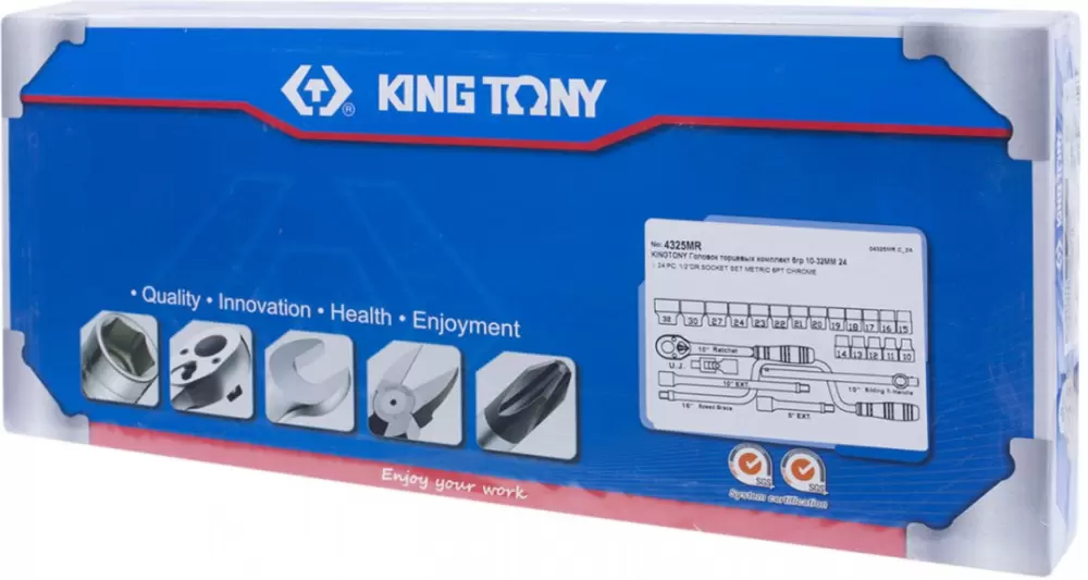 Набор головок King Tony 4325MR (24 предмета) фото