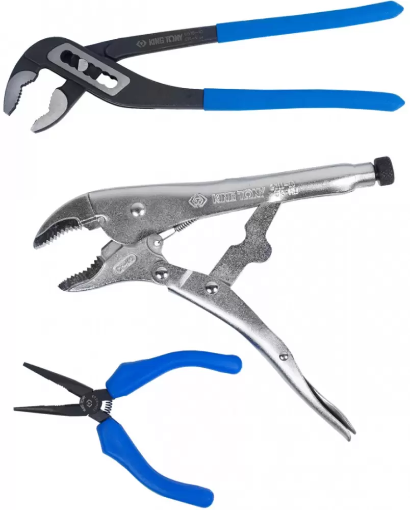 Набор шарнирно-губцевого инструмента King Tony 9-40113GPV (3 предмета) фото