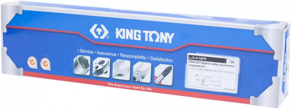 Набор принадлежностей для торцевых головок King Tony 9-4116FR (6 предметов) фото