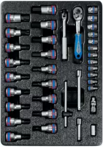 Набор головок King Tony 9-7537MR (37 предметов) фото