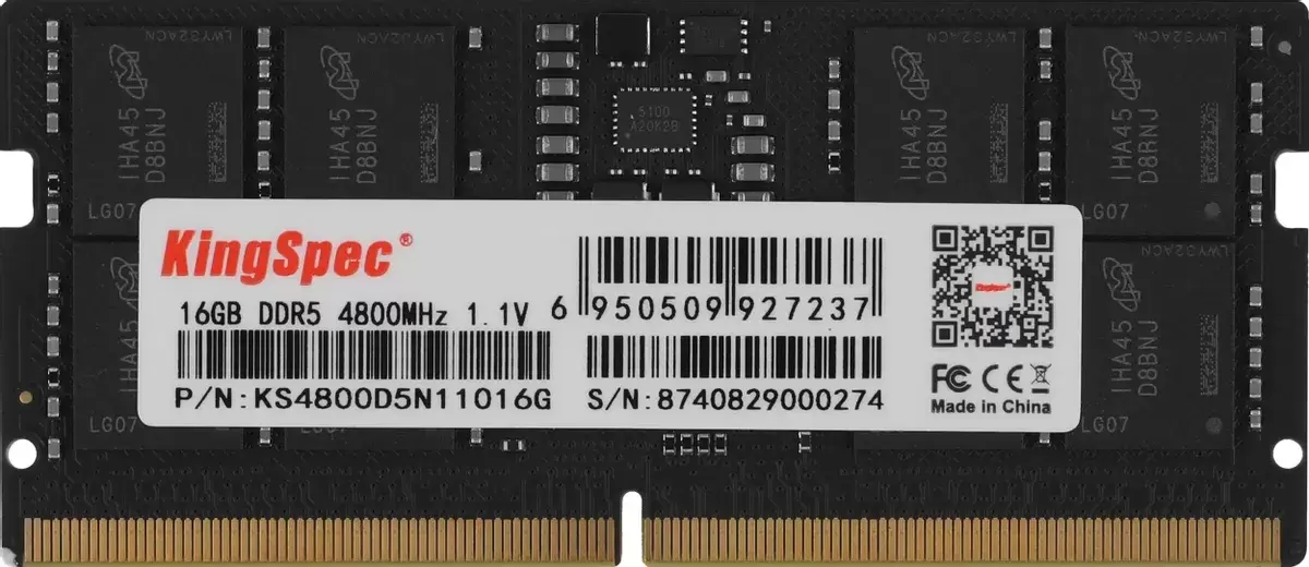 KingSpec 16ГБ DDR5 SODIMM 5600 МГц KS5600D5N11016G