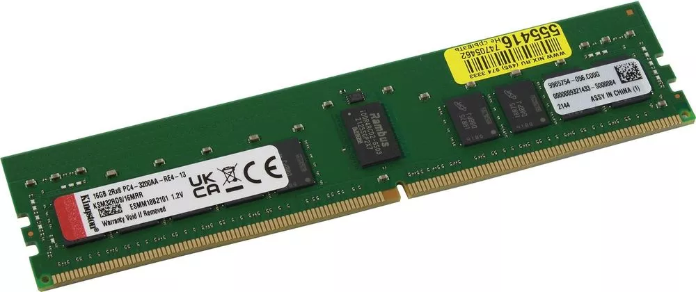Модуль памяти Kingston 16ГБ DDR4 3200 МГц KSM32RD8/16MRR фото 2