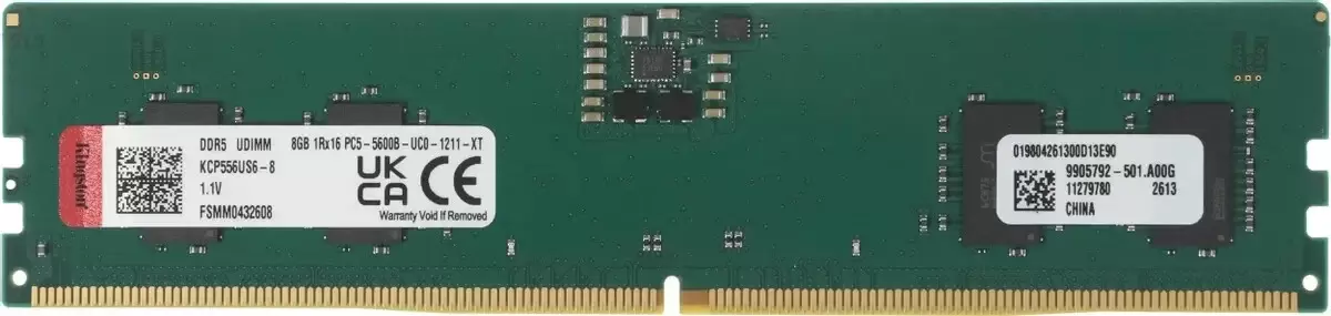 Kingston 8ГБ DDR5 5600 МГц KCP556US6-8