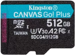 Карта памяти Kingston Canvas Go! microSDXC 512GB SDCG4/512GBSP фото