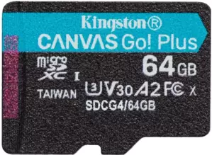 Карта памяти Kingston Canvas Go! microSDXC 64GB SDCG4/64GB фото