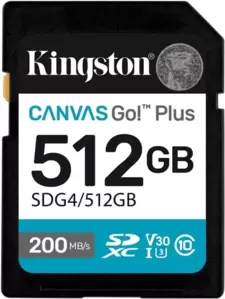 Карта памяти Kingston Canvas Go! Plus SDXC 512GB SDG4/512GB фото