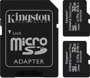 Карта памяти Kingston Canvas Select Plus microSDHC 2x32GB (с адаптером) фото