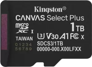 Карта памяти Kingston Canvas Select Plus microSDXC 1TB SDCS3/1TBSP фото