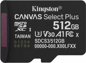Карта памяти Kingston Canvas Select Plus microSDXC 512GB SDCS3/512GBSP фото