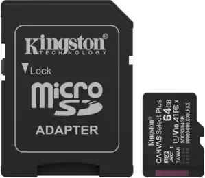 Карта памяти Kingston Canvas Select Plus microSDXC 64GB SDCS3/64GB (с адаптером) фото