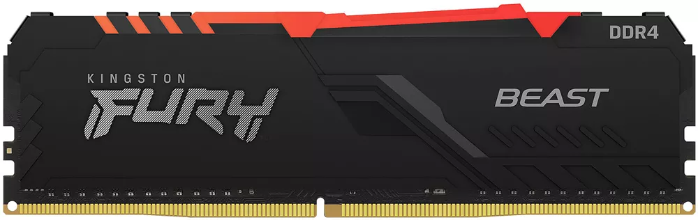 Оперативная память Kingston FURY Beast RGB 4x32GB DDR4 PC4-25600 KF432C16BBAK4/128 фото 4
