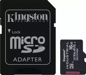 Карта памяти Kingston Industrial microSDHC SDCIT2/16GB 16GB (с адаптером) фото