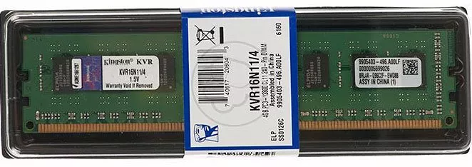 Модуль памяти Kingston KVR16N11/4 DDR3 PC12800 4Gb фото