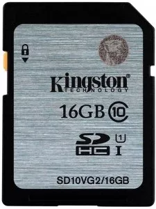 Карта памяти Kingston SDHC 16Gb (SD10VG2/16GB) фото