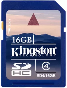 Карта памяти Kingston SDHC 16GB SD4/16GB фото