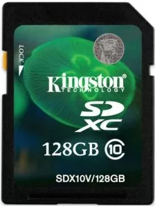 Карта памяти Kingston SDXC 128Gb Class 10 (SDX10V/128GB) фото