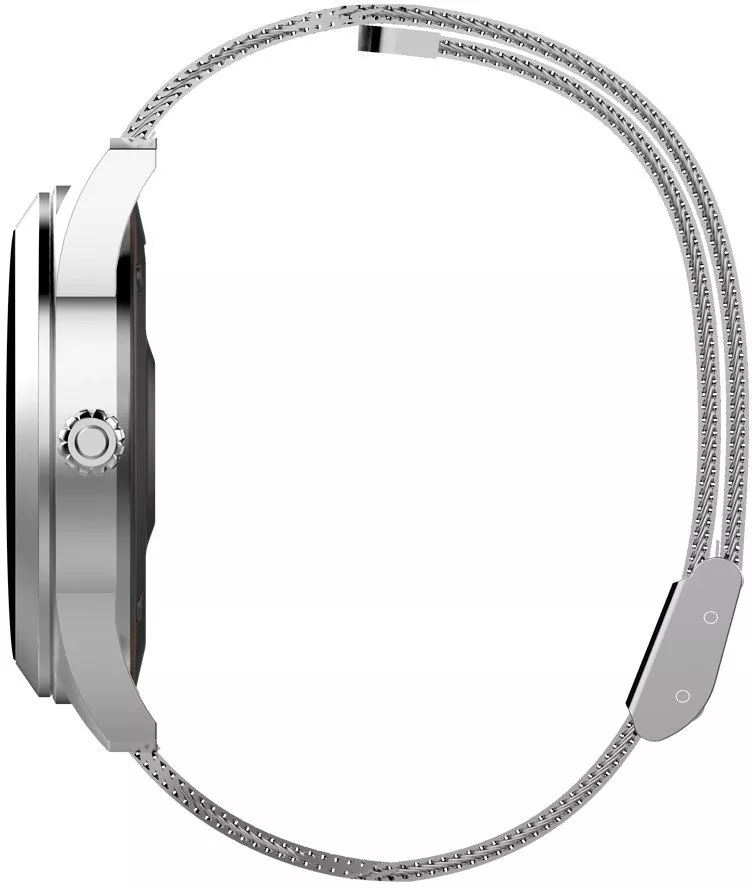 Умные часы Kingwear KW10 Silver/Steel strap фото 2