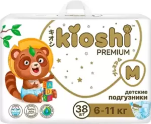 Подгузники детские Kioshi Premium M 6-11 кг (38 шт) фото