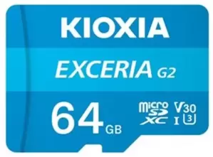 Карта памяти Kioxia Exceria G2 microSDXC LMEX2L064GG2 64GB (с адаптером) фото