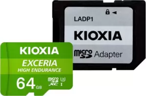 Карта памяти Kioxia Exceria High Endurance microSDXC LMHE1G064GG2 64GB (с адаптером) фото