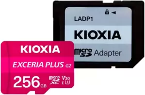 Карта памяти Kioxia Exceria Plus G2 microSDXC LMPL2M256GG2 256GB (с адаптером) фото