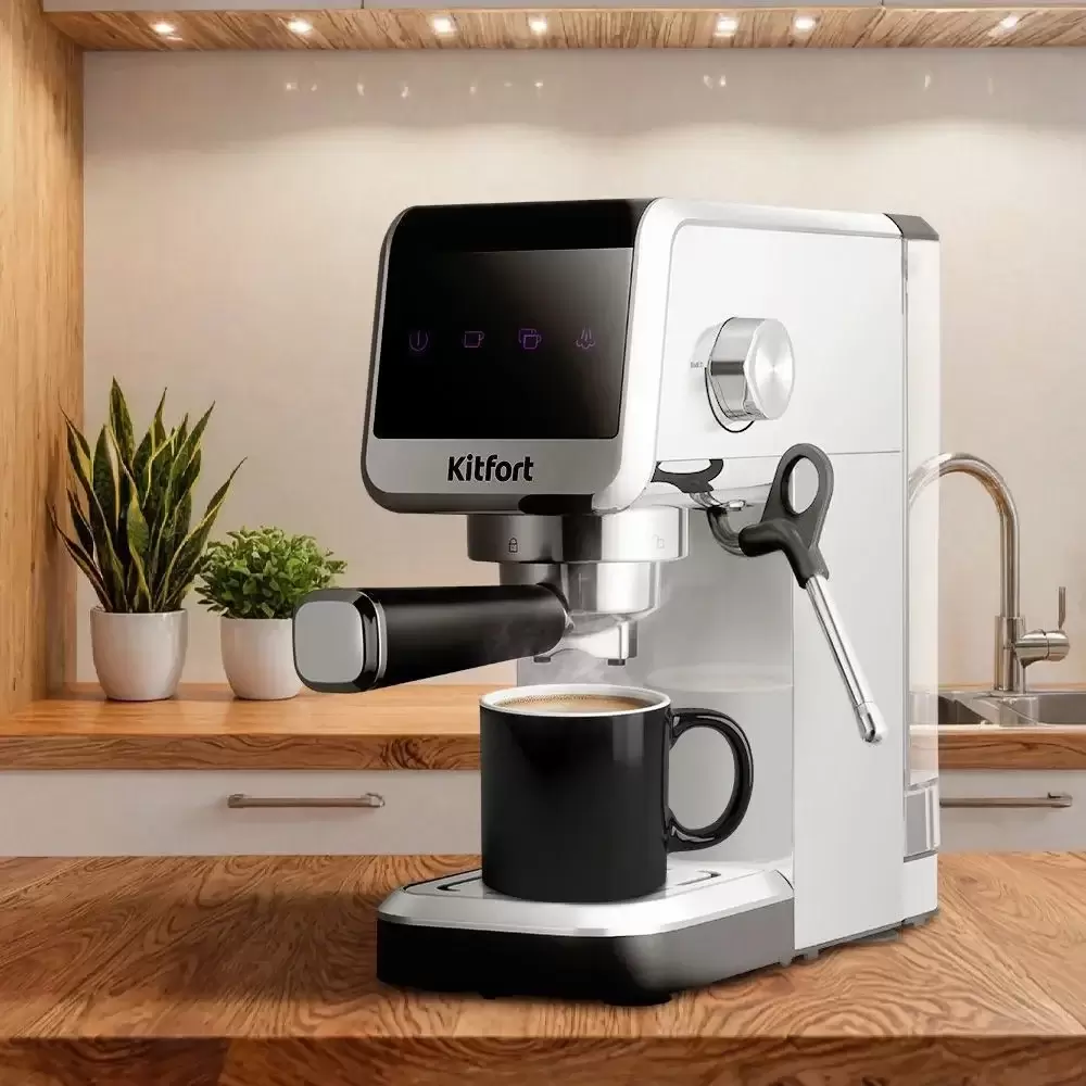 Рожковая кофеварка Kitfort KT-7419 фото