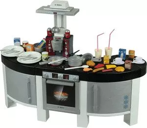Игровой набор Klein кухня &#34;Bosch&#34; с посудой, кофеваркой, продуктами 9291 фото