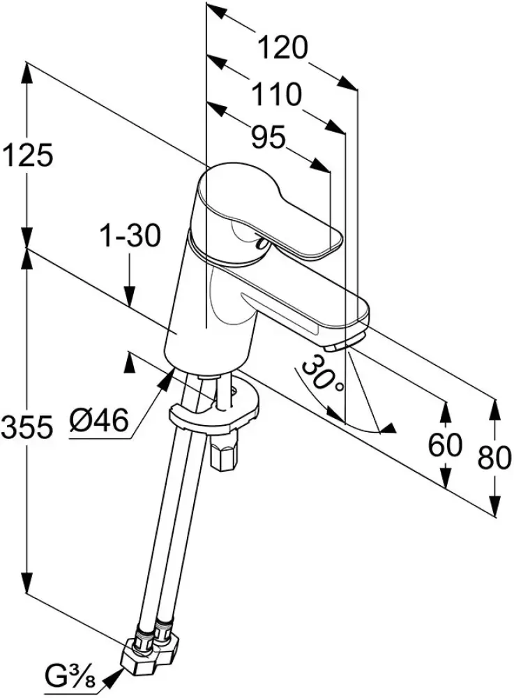 Смеситель Kludi Pure & Style 373870565 фото