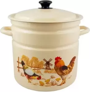 Кастрюля КМЗ Подворье 41804-242/6-У2 (слоновая кость) фото